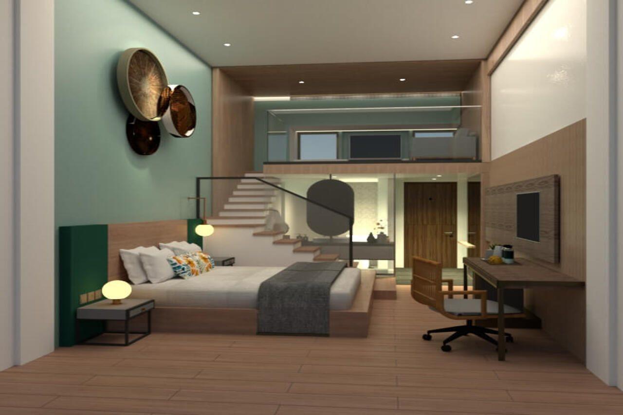 植物保护区酒店 普卡 外观 照片 3D rendering of a hotel room